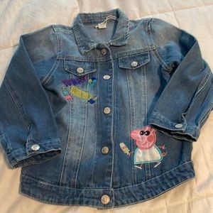 Peppa pig jacket size 5-6 toddler/kid